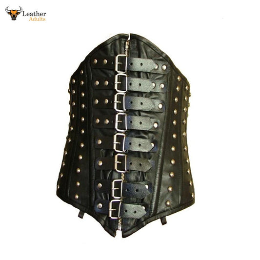 SOFT Lamb's Leather Steel Boned VAN HELSING STEAMPUNK UNDERBUST CORSET CINCHER
