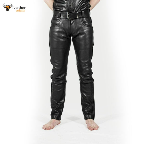 Five Pocket Premium Cowhide Leather Jeans