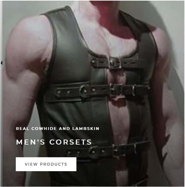 Men's Leather Corsets