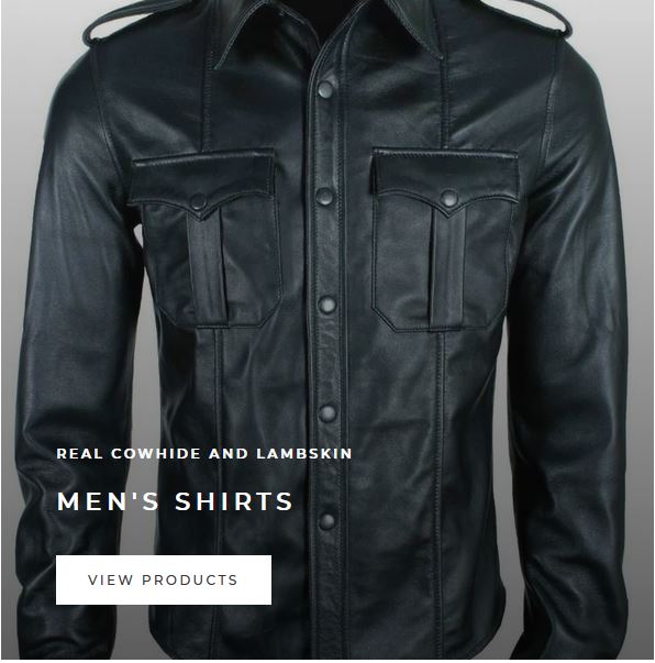 Men's Leather Shirts