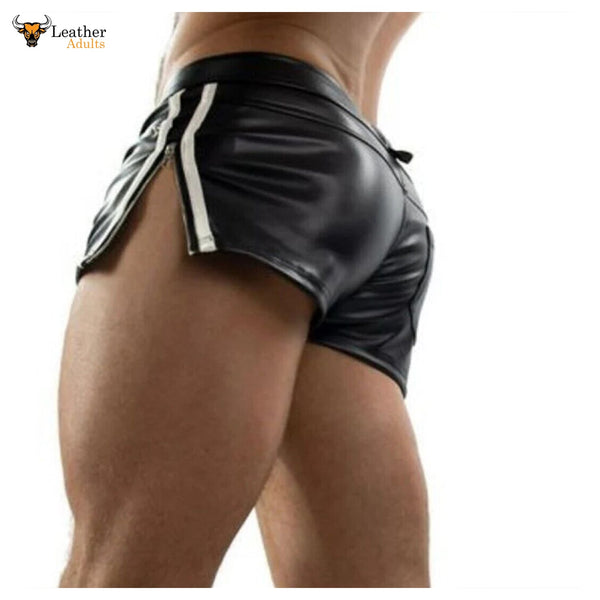 Mens Leather shorts Party Shorts Gay Style Shorts For Summer Wear