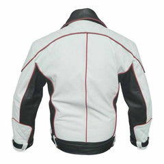 Mens Real Cowhide Leather Jacket Pure Biker Rider Jacket Formula 1 Racing Jacket