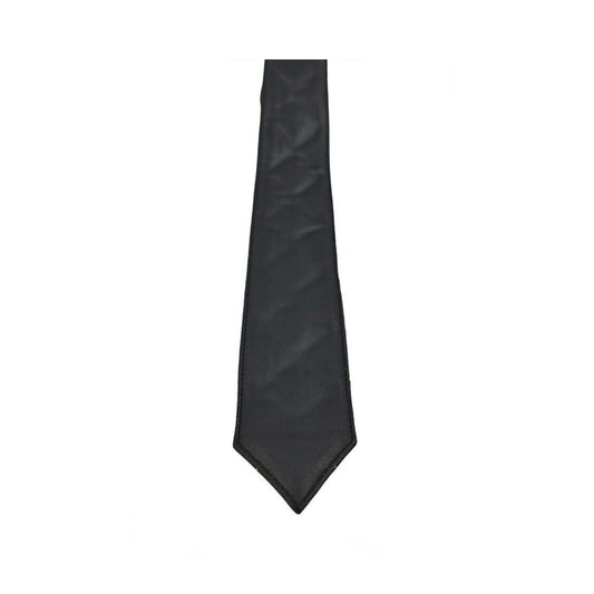 New Men's Genuine 100% Sheep Leather Quilted Tie with blue contrast
