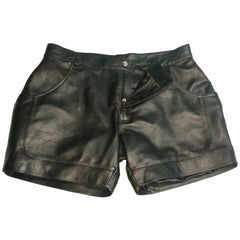 Women 100% Genuine Lambskin Soft Leather pants Leather shorts