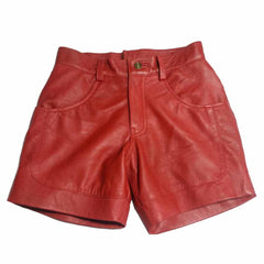 Women 100% Genuine Lambskin Soft Leather pants Leather shorts