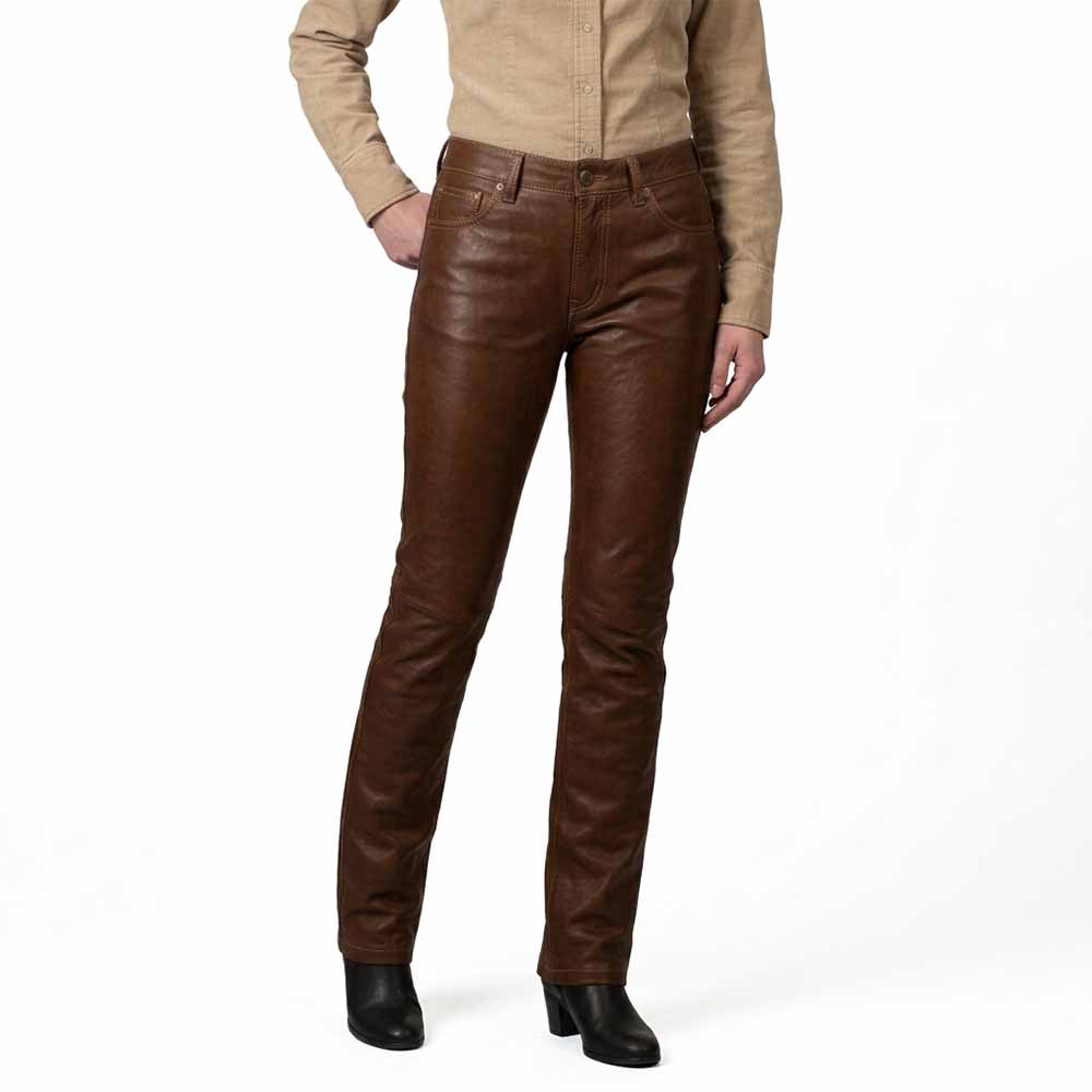 Close-up front perspective emphasizing the rich brown color and premium grain of the sheep nappa leather material.