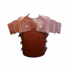 Roman Samurai Brown LEATHER Body Armour Cuirass LARP Body Armor LARP