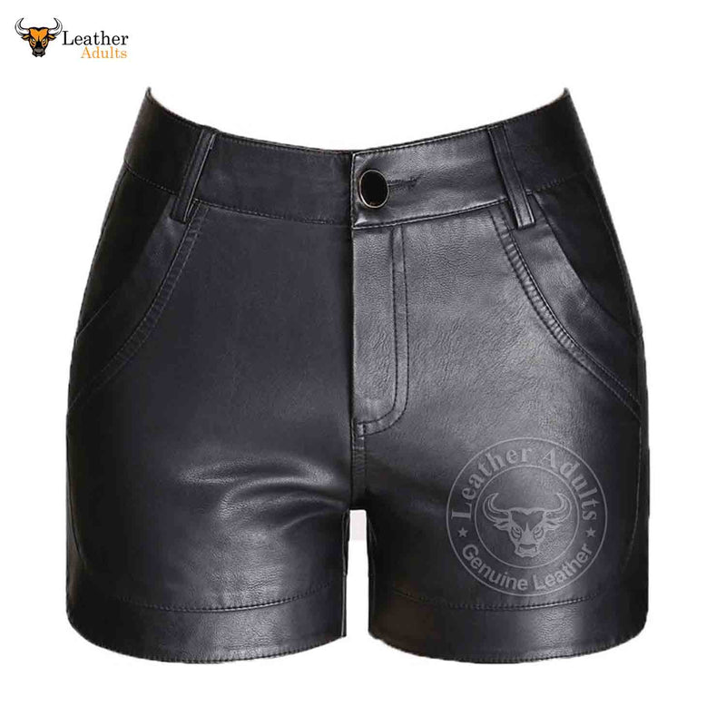 Women Leather Shorts Women 100% Genuine Lambskin Soft Leather shorts Leather pants