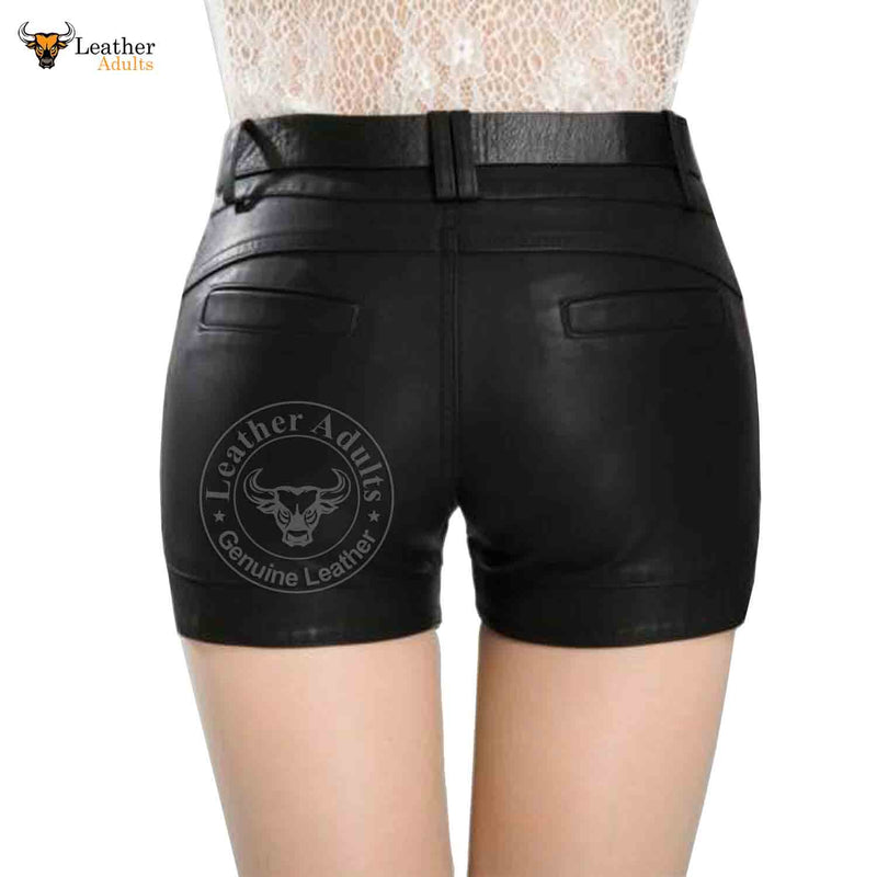 Women Leather Shorts Women 100% Genuine Lambskin Soft Leather pants Leather shorts