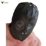 BDSM Total Enclosure Bondage Leather Hood Gimp mask