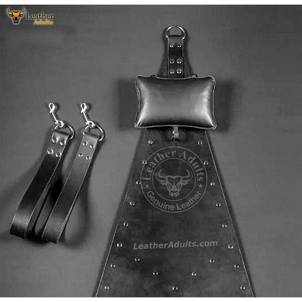 Handcrafted Genuine Leather Swing | Heavy Duty Play Room Black Leather Sex Swing Adult Sling | Heavy duty Leather Adult play Hammock