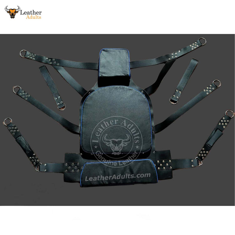 Handmade Genuine Black Cow Leather Sex Sling and Swing | BDSM Swing | Bondage Swing | VIP Leather Swing | Adult Play Hammock | Sex Furniture