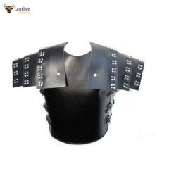 Roman Samurai Black LEATHER Body Armour Cuirass LARP Body Armor LARP