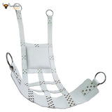 Super Premium Genuine White Leather Web Sex Swing Sling for Adult Play BDSM