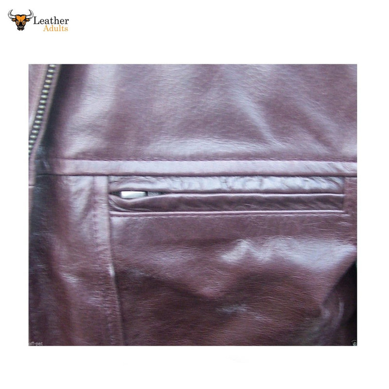 Mens Genuine Leather Leonardo DiCaprio Movie Replica Coat Jacket Most Sizes