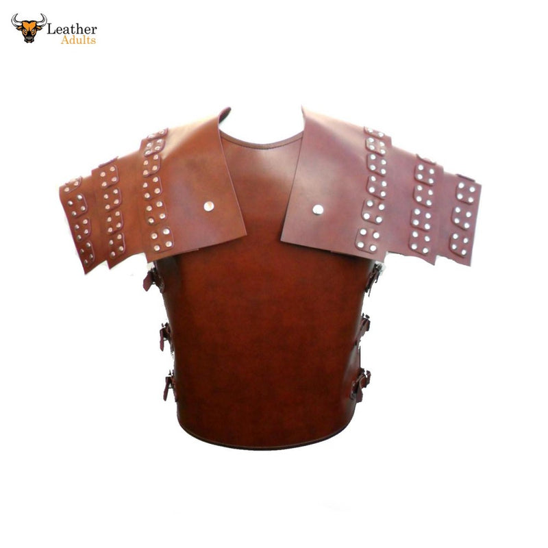 Roman Samurai Brown LEATHER Body Armour Cuirass LARP Body Armor LARP