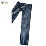 Men's Real Cowhide Leather Pants Punk Kink Jeans BLUF Convertible Chaps Trousers